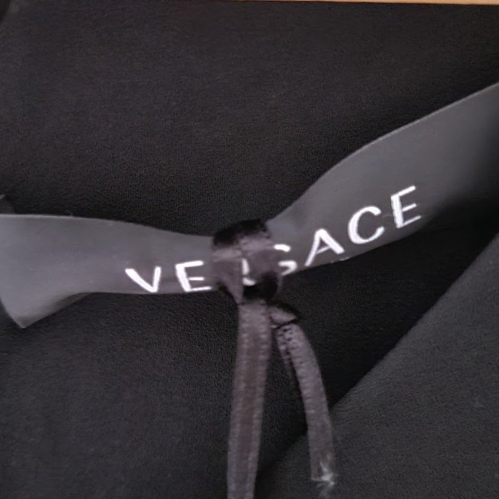 Versace Medusa Long Sleeve Size 8 Midi Dress - Picture 15 of 16